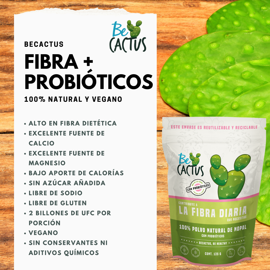 Polvo de Nopal con Probióticos 125g -  BeCactus