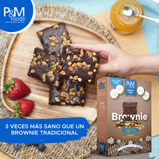 Premezcla Brownie de Legumbres Sin Gluten 280g - P&M Foods