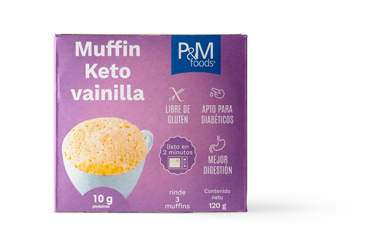 Muffin Vainilla Keto Express 120g - P&M Foods