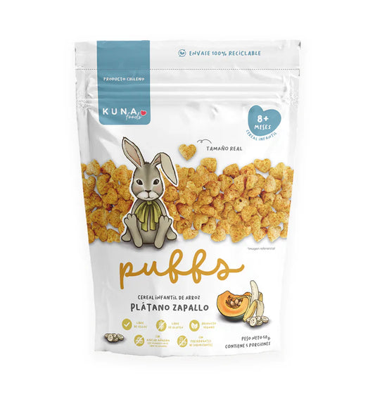 Puffs Platano Zapallo  50g - Kuna Foods