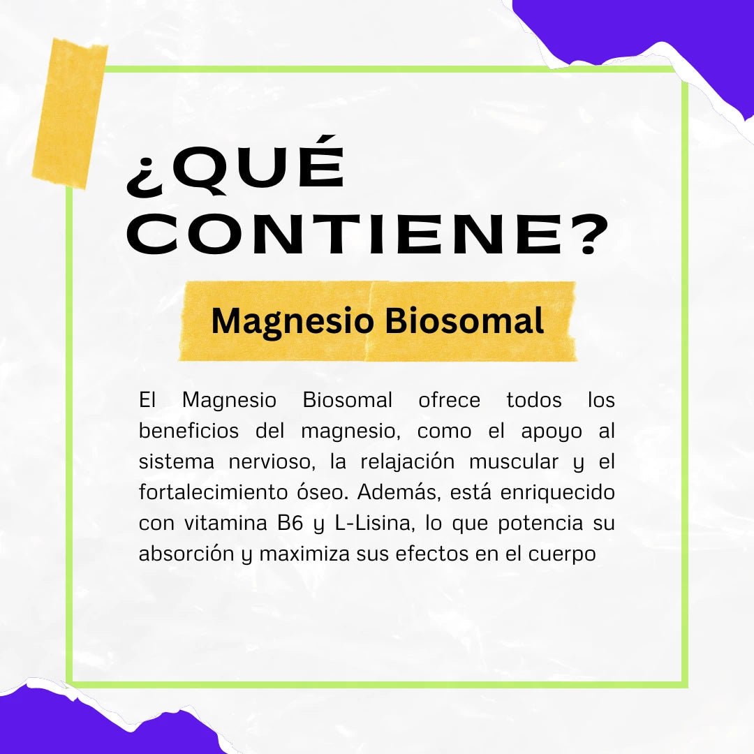 Magnesio Biosomal 60 Cápsulas (Citrato de Magnesio) - Madre Tierra