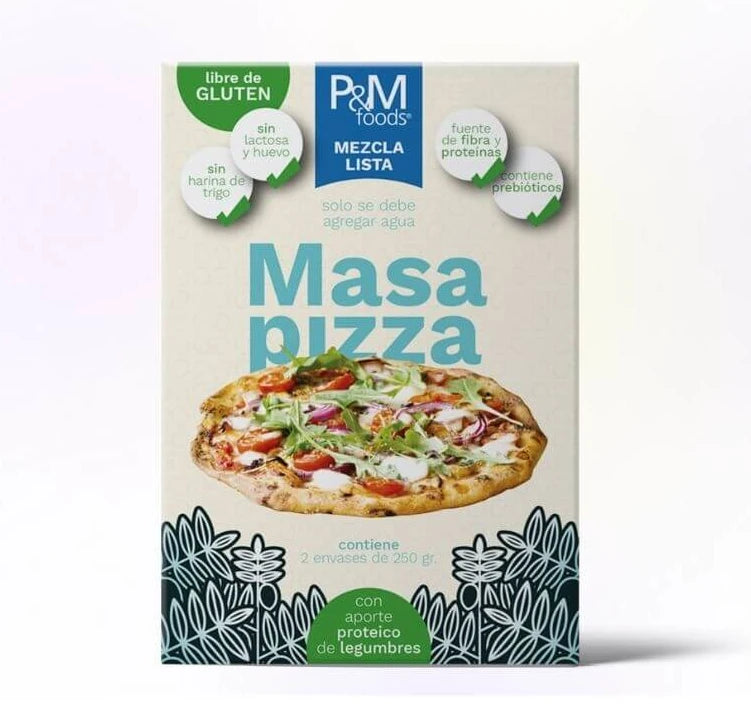 Mix Masa Pizza 500g Sin Gluten Vegano - P&M Foods