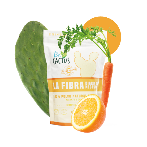 Batido de Polvo de Nopal con Naranja y Zanahoria 125g - BeCactus